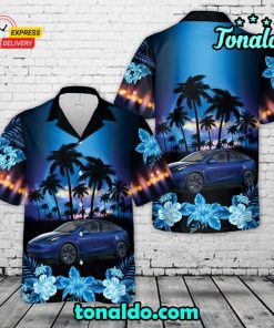 2024 Tesla Model Y Hawaiian Shirt