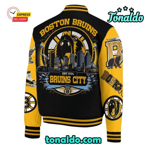 Boston Bruins City Baseball Jacket