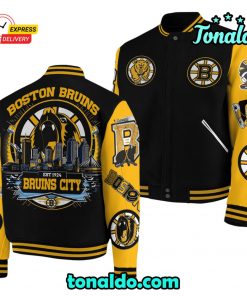 Boston Bruins City Baseball Jacket