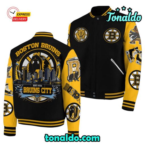 Boston Bruins City Baseball Jacket