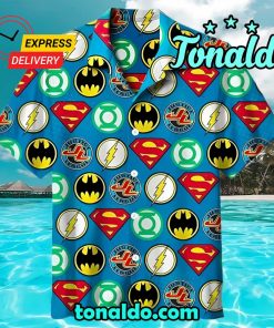 Batman Superman Dc Superheroes Summer Hawaiian Shirt