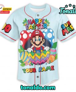 Blue Mario Baseball Jersey