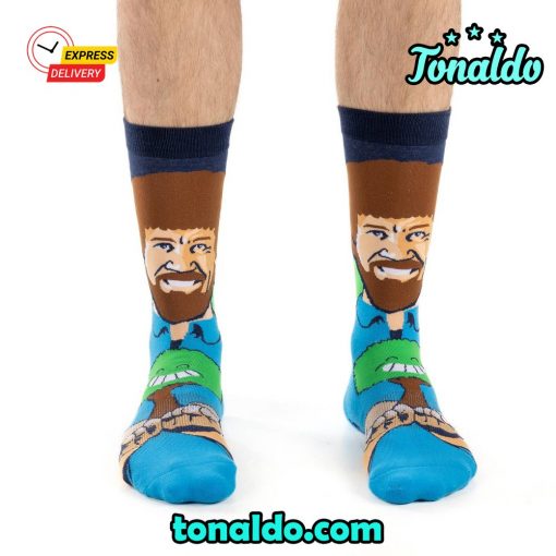 Bob Ross – Happy Little Tree Socks