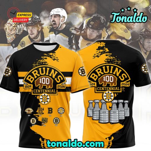 NHL Boston Bruins 100th Anniversary Special T-Shirt