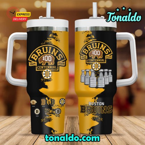 Boston Bruins 100th Anniversary 40 Oz Stanley Tumbler