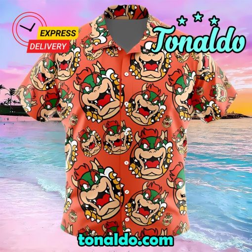 Bowser Super Mario Hawaii Shirt