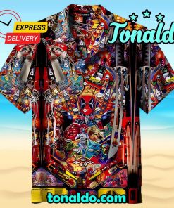 Deadpool Pinball Retro Hawaiian Shirt