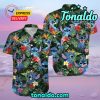 Garfield Character Vacation Hawaiian Print Shirt