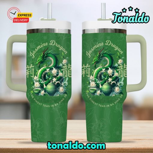 Green Jasmine Dragon 40 Oz Stanley Tumbler