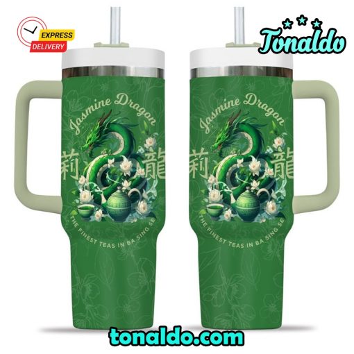 Green Jasmine Dragon 40 Oz Stanley Tumbler