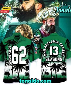 Jason Kelce Philadelphia Eagles Hawaiian Shirt