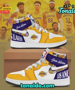 NBA Los Angeles Lakers Air Jordan 1 High Top