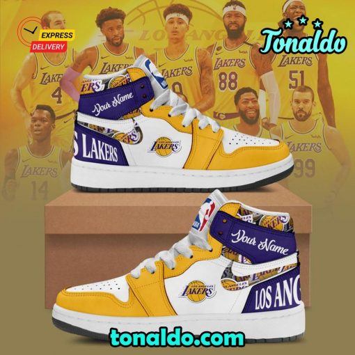 NBA Los Angeles Lakers Air Jordan 1 High Top