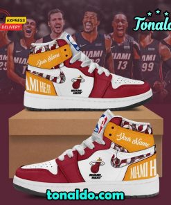 NBA Miami Heat Air Jordan 1 High Top