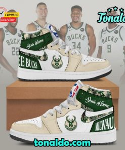 NBA Milwaukee Bucks Air Jordan 1 High Top