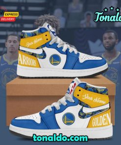 NBA Golden State Warriors Air Jordan 1 High Top