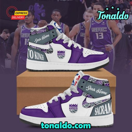 NBA Sacramento Kings Air Jordan 1 High Top