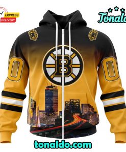 NHL Boston Bruins Special Design With Cityscape Hoodie