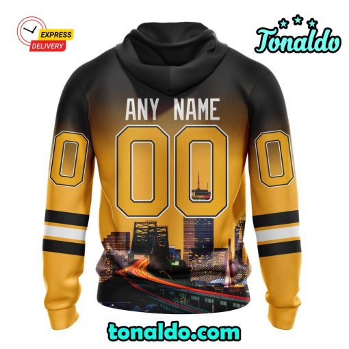 NHL Boston Bruins Special Design With Cityscape Hoodie