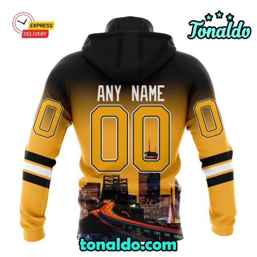 NHL Boston Bruins Special Design With Cityscape Hoodie