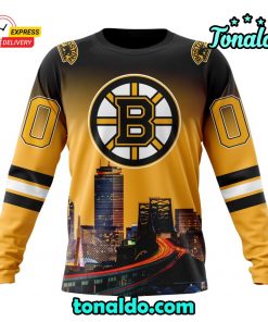 NHL Boston Bruins Special Design With Cityscape