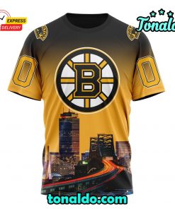 NHL Boston Bruins Special Design With Cityscape