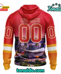 NHL Calgary Flames Special Design With City Skyline