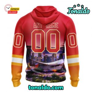 NHL Calgary Flames Special Design With City Skyline