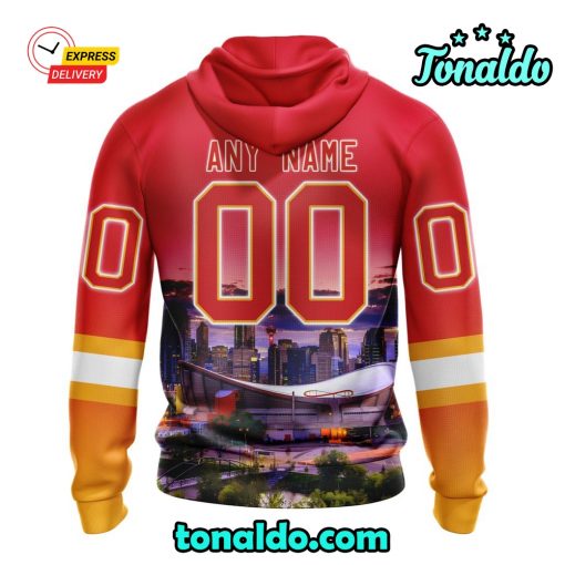 NHL Calgary Flames Special Design With City Skyline Hoodie