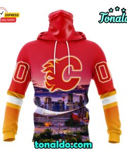 NHL Calgary Flames Special Design With City Skyline