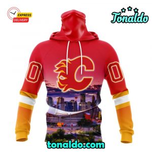 NHL Calgary Flames Special Design With City Skyline