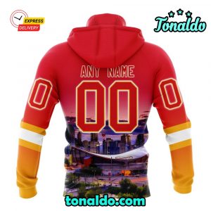 NHL Calgary Flames Special Design With City Skyline