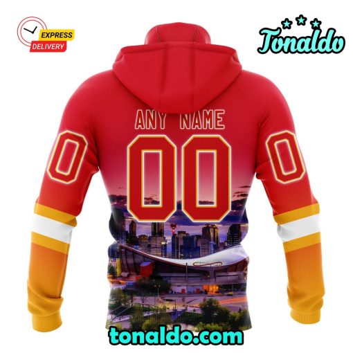 NHL Calgary Flames Special Design With City Skyline Hoodie