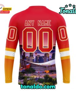 NHL Calgary Flames Special Design With City Skyline