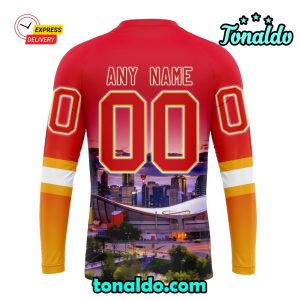 NHL Calgary Flames Special Design With City Skyline