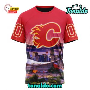 NHL Calgary Flames Special Design With City Skyline