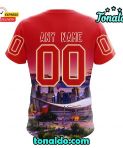 NHL Calgary Flames Special Design With City Skyline