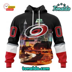 NHL Carolina Hurricanes Special Design With Downtown Skyline