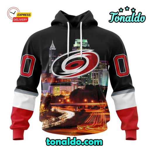 NHL Carolina Hurricanes Special Design With Downtown Skyline Hoodie