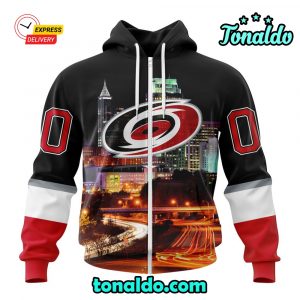 NHL Carolina Hurricanes Special Design With Downtown Skyline