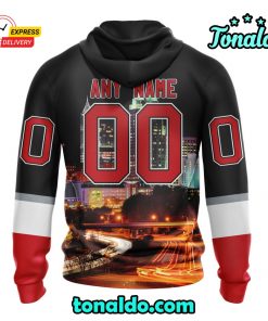 NHL Carolina Hurricanes Special Design With Downtown Skyline