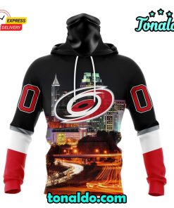 NHL Carolina Hurricanes Special Design With Downtown Skyline