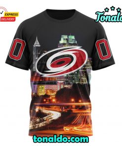 NHL Carolina Hurricanes Special Design With Downtown Skyline