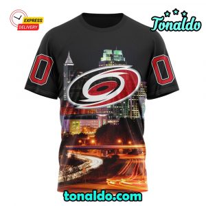 NHL Carolina Hurricanes Special Design With Downtown Skyline