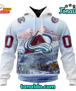 NHL Colorado Avalanche Special Design With Rocky Mountain Hoodie