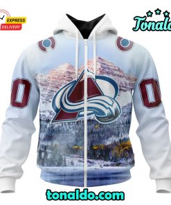 NHL Colorado Avalanche Special Design With Rocky Mountain