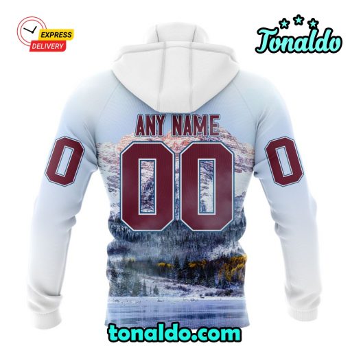 NHL Colorado Avalanche Special Design With Rocky Mountain Hoodie