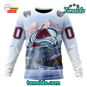 NHL Colorado Avalanche Special Design With Rocky Mountain