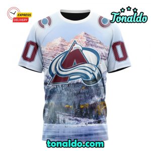 NHL Colorado Avalanche Special Design With Rocky Mountain