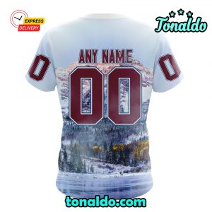 NHL Colorado Avalanche Special Design With Rocky Mountain